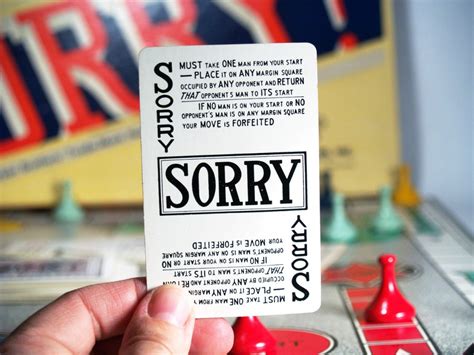 Game: Sorry! A rivalry twist on the classic game Sorry! This dual game has more chaos and frustration than it’s original. Try beating your opponent by getting your pawns home first, but count on being sent back to “start” more times than you can count. You start with five cards in hand and every time you play a card you pick up a new one.